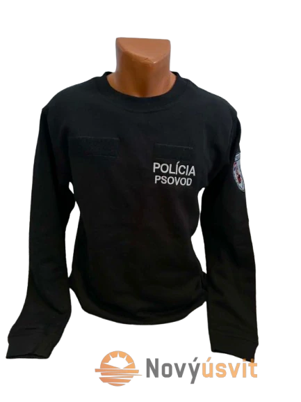 Mikina kynologia vyšívaná unisex two čierna M