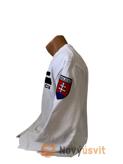 Mikina unisex biela