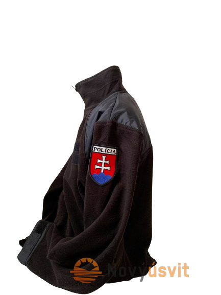 Flisová bunda unisex čierna - XL