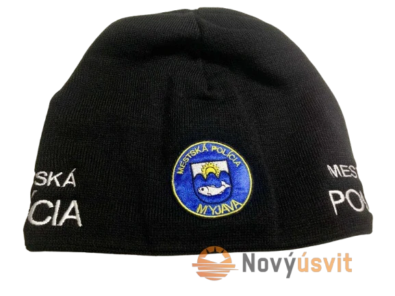Čiapka Mestská Polícia Čierna