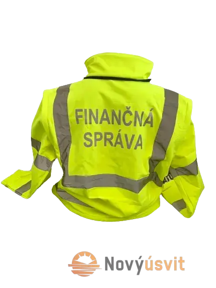 Softshell bunda Finančná správa - žltá