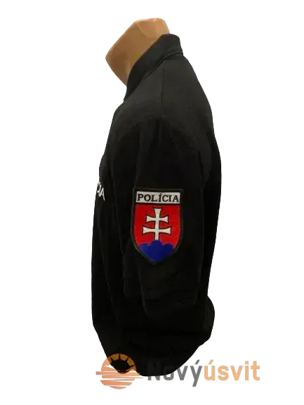 Pánska polokošeľa čierna vyšívaná XL