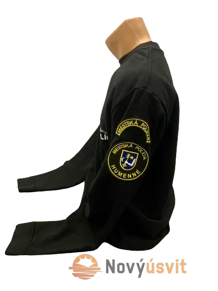 Mikina unisex Mestská Polícia čierna