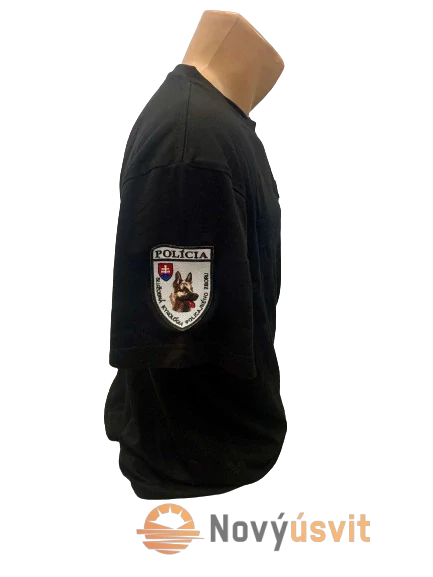 Pánske tričko kynologia POLICIA čierne XS
