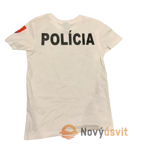 Detské tričko Polícia Biele 92