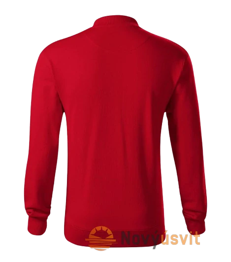Pánska mikina na zips BOMBER Červená XXXL