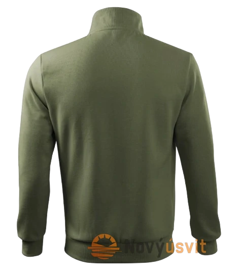 Pánska mikina na zips ADVENTURE Olivová XL