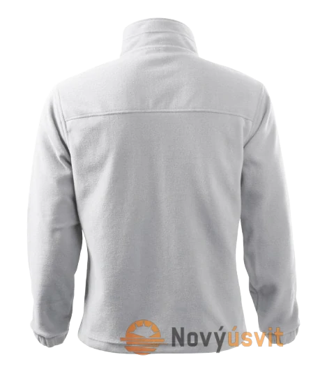 Pánska fleece Mikina JACKET Biela 