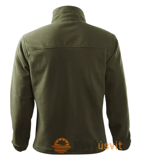 Pánska fleece Mikina JACKET Olivová