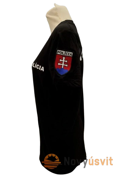 Dámske tričko bez suchých zipsov čierne L