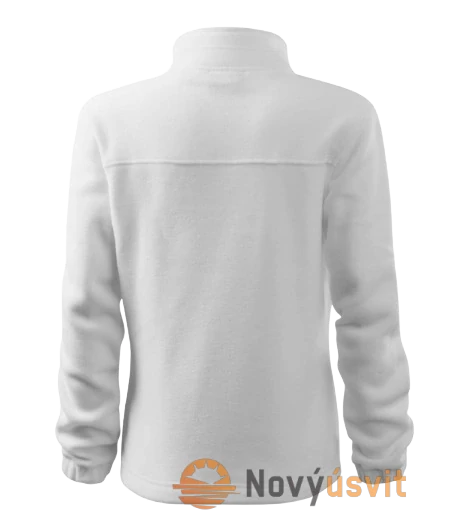 Dámska fleece Mikina JACKET Biela