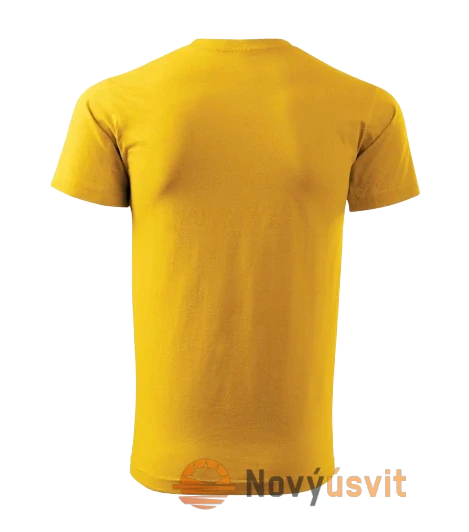 Pánske tričko BASIC Žltá XXXL