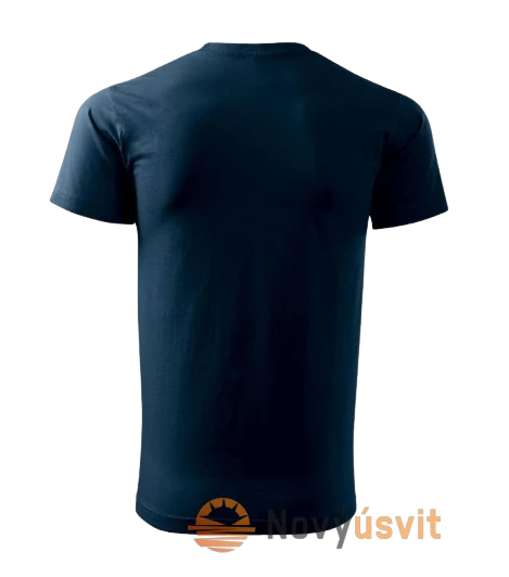 Pánske tričko BASIC Tmavo - Modrá L