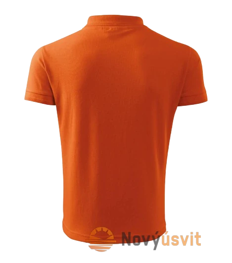 Pánska polokošeľa PIQUE POLO Oranžová XXL