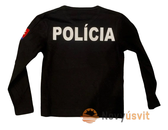 Detské tričko s dlhým rukávom Polícia 122 / 6-7 ročné deti