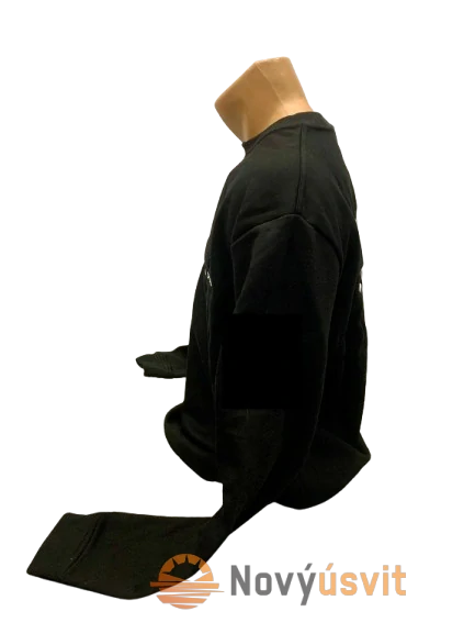 Mikina unisex vyšívaná čierna FS