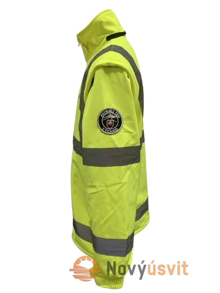 Softshell bunda Pátrací tím - žltá L