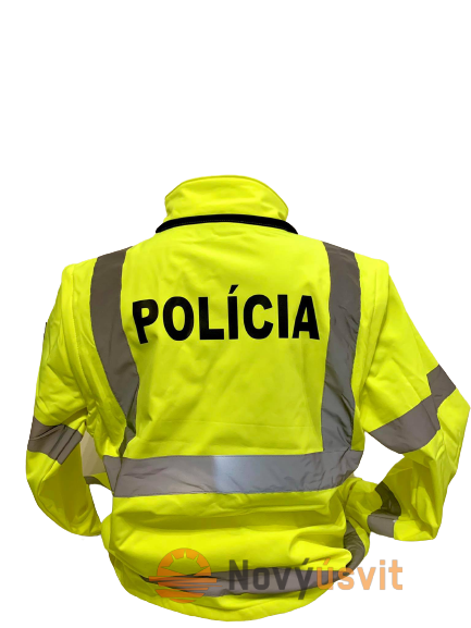 Softshell bunda Polícia - žltá - XXXXL