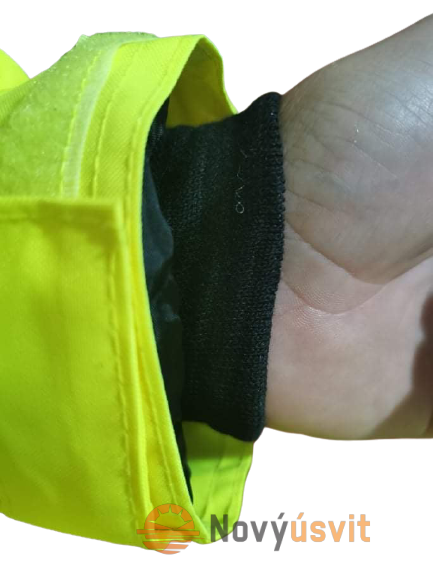 Bomber bunda Polícia žltá s gumičkou