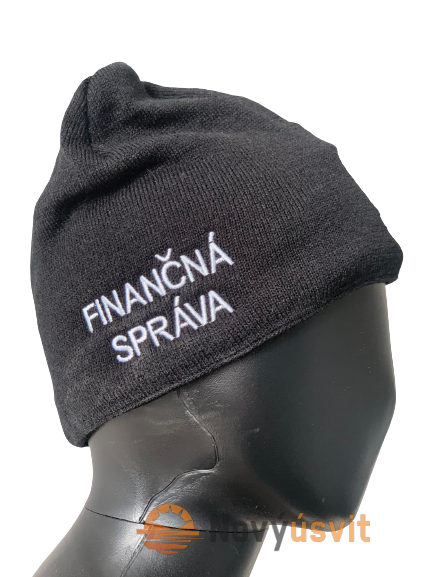 Čiapka Finančná správa Čierna