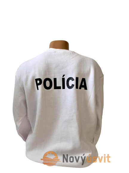 Mikina unisex biela