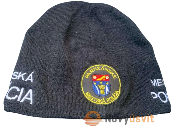 Čiapka Mestská Polícia Čierna