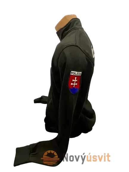 Mikina unisex čierna na zips M