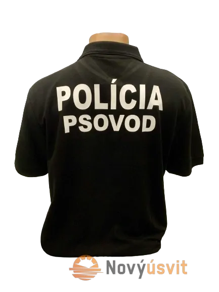 Pánska polokošeľa PSOVOD čierna