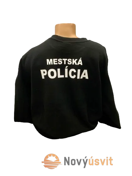 Mikina unisex Mestská Polícia čierna