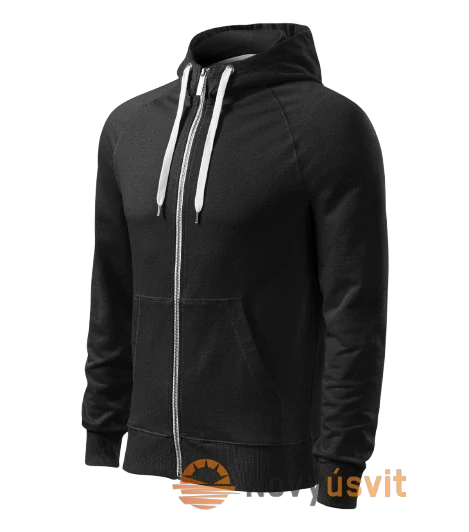 Pánska mikina na zips BOMBER Tmavo - Modrá XL