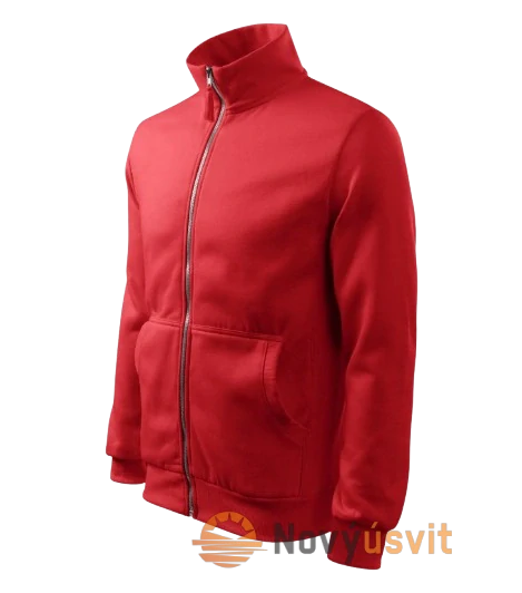 Pánska mikina na zips ADVENTURE Červená XXXL