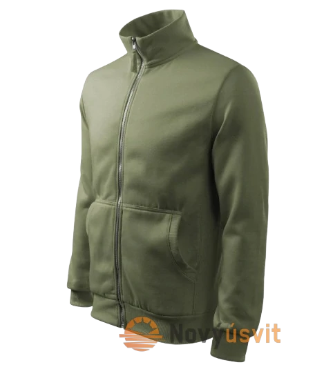 Pánska mikina na zips ADVENTURE Olivová XL