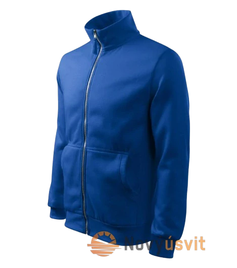 Pánska mikina na zips ADVENTURE Kráľovská - modrá XXL
