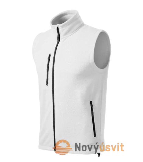 Unisex Fleece vesta bez rukávov EXIT Biela