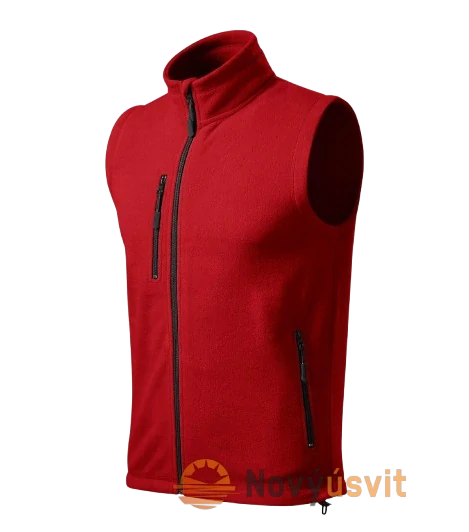Unisex Fleece vesta bez rukávov EXIT Červená