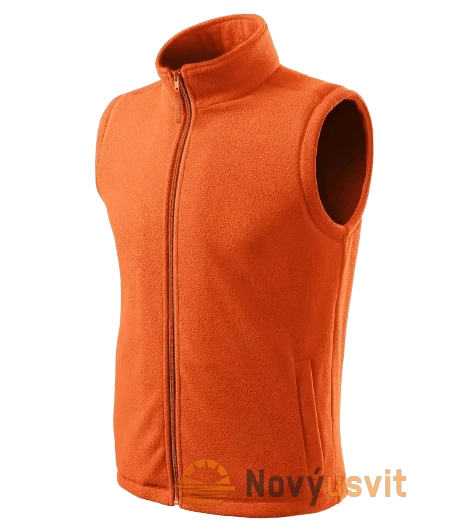 Unisex Fleece vesta bez rukávov NEXT Oranžová