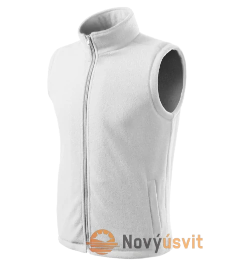 Unisex Fleece vesta bez rukávov NEXT Biela