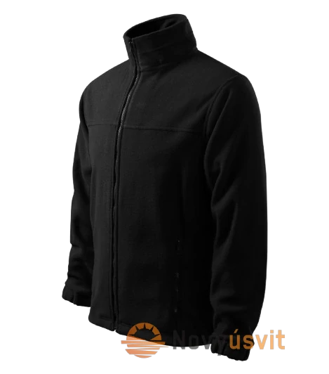 Pánska fleece Mikina JACKET Čierna