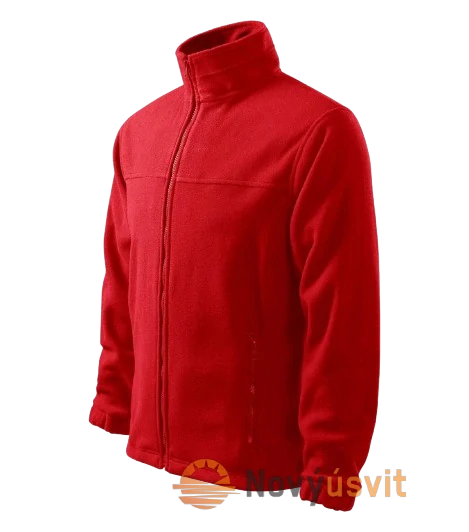 Pánska fleece Mikina JACKET Červená 
