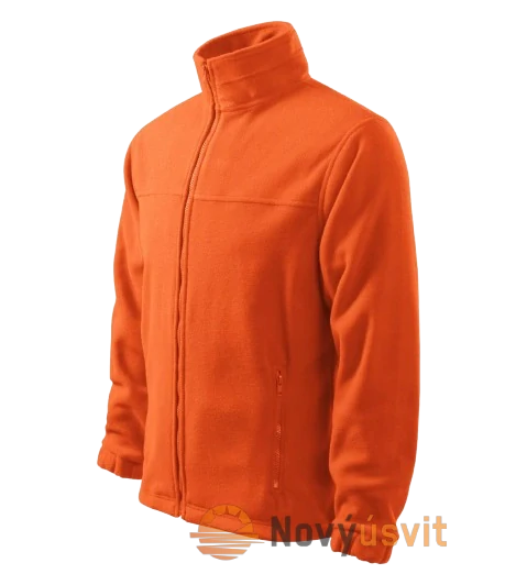 Pánska fleece Mikina JACKET Oranžová 