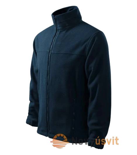 Pánska fleece Mikina JACKET Tmavo - Modrá