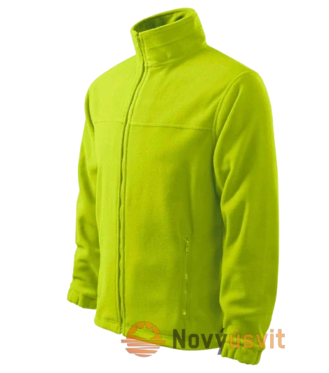 Pánska fleece Mikina JACKET Zelená 2