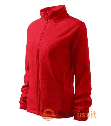 Dámska fleece Mikina JACKET Červená 