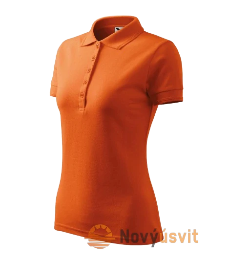 Dámska polokošeľa PIQUE POLO Oranžová 