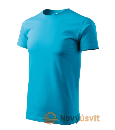 Pánske tričko BASIC Tyrkysová XXXL