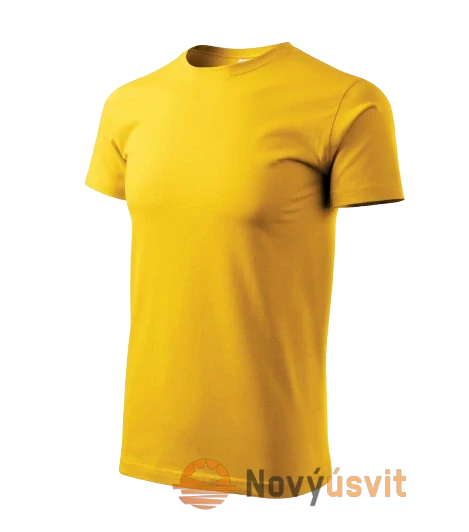 Pánske tričko BASIC Žltá XXXL