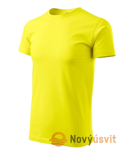 Pánske tričko BASIC Citrónová L