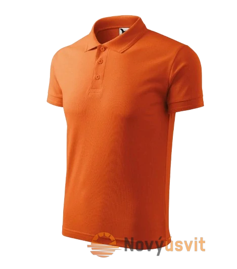 Pánska polokošeľa PIQUE POLO Oranžová XXL