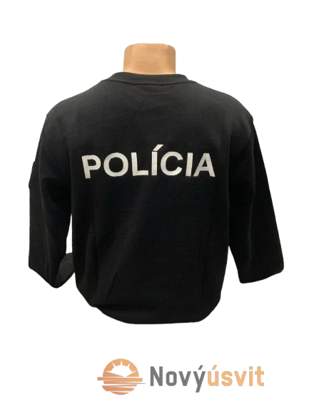Mikina vyšívaná unisex čierna XXL