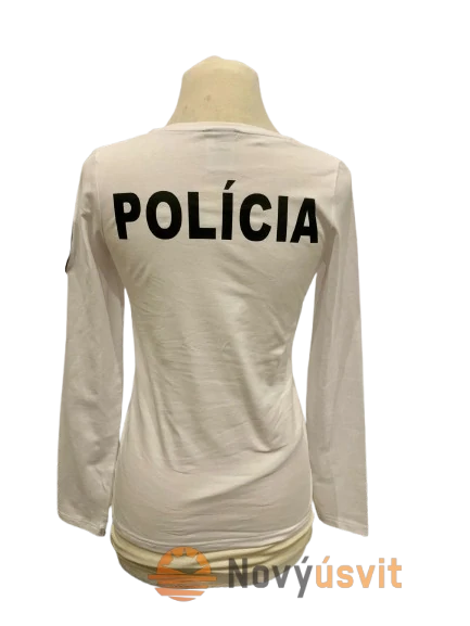 Dámske tričko biele s dlhým rukávom